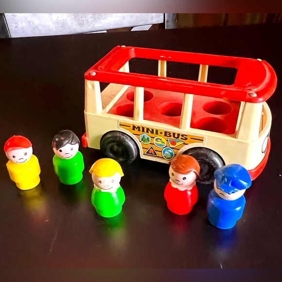 Mini bus Fisher Price toys 1969 - Jeux & Jouets Mini bus Fisher Price toys 1969 - Jeux & Jouets